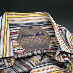 Visconti Black Men’s Dress/Casual shirt